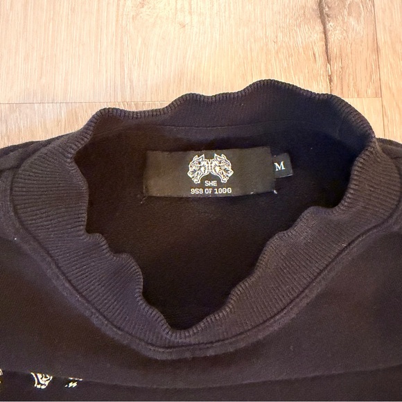 Limited "She" Darc Sport Black and Gold Crewneck Sweater | Medium - Picture 3 of 4